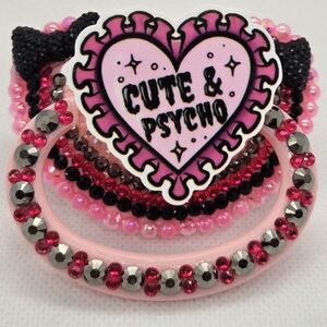 Pink and Black Adult Pacifier